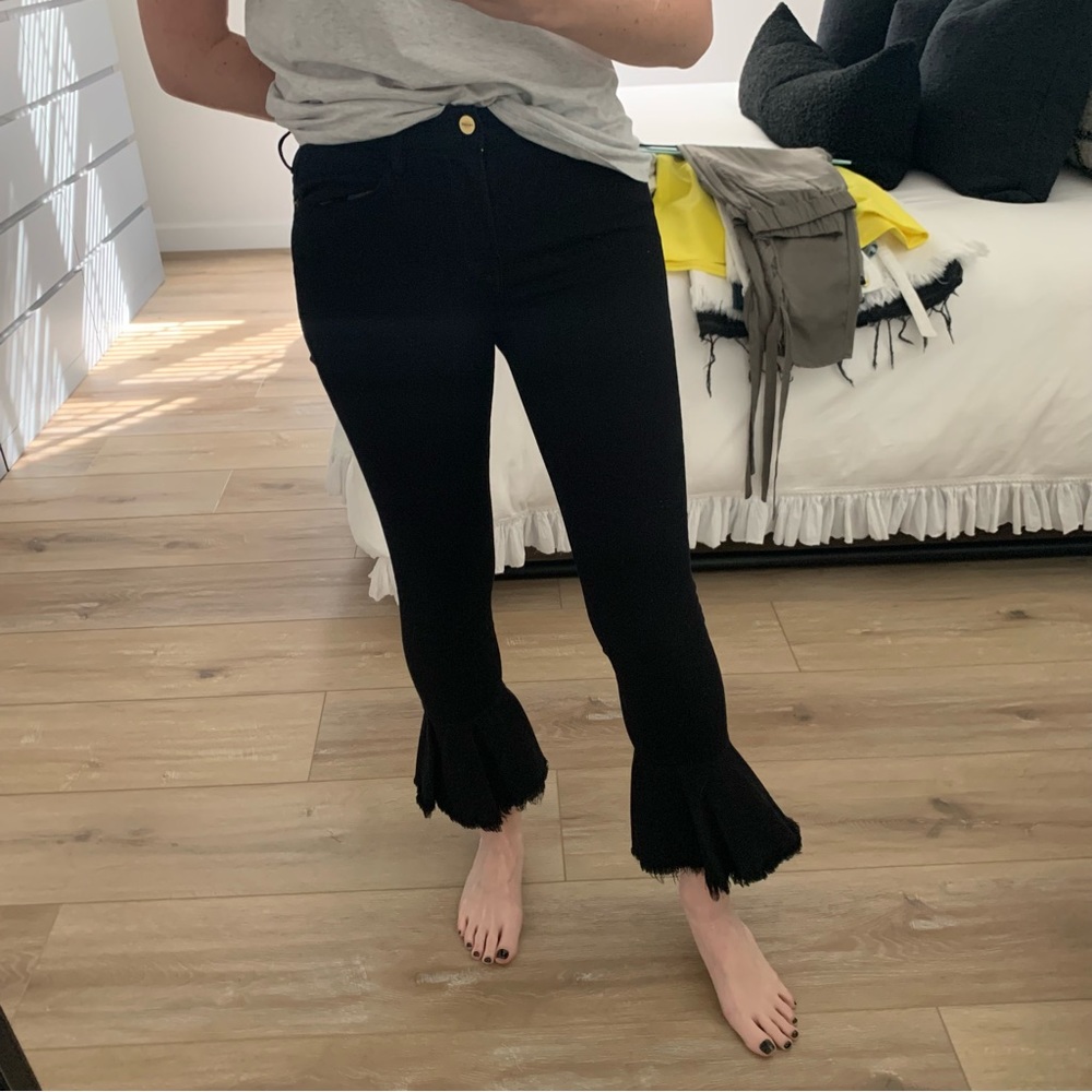 Frame Le Skinny de Jeanne flounce flare